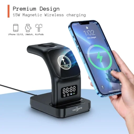 Earldom Wc37 5-in-1 Magnetic Wireless Charger - Image 2