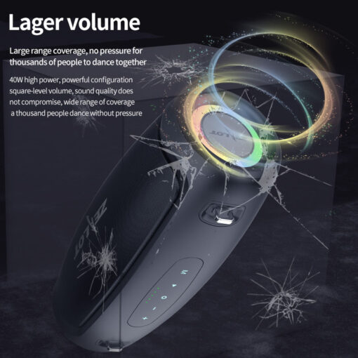 Zealot S37l 3d Heavy Bass Sound Bluetooth Speaker, 40w - Image 7