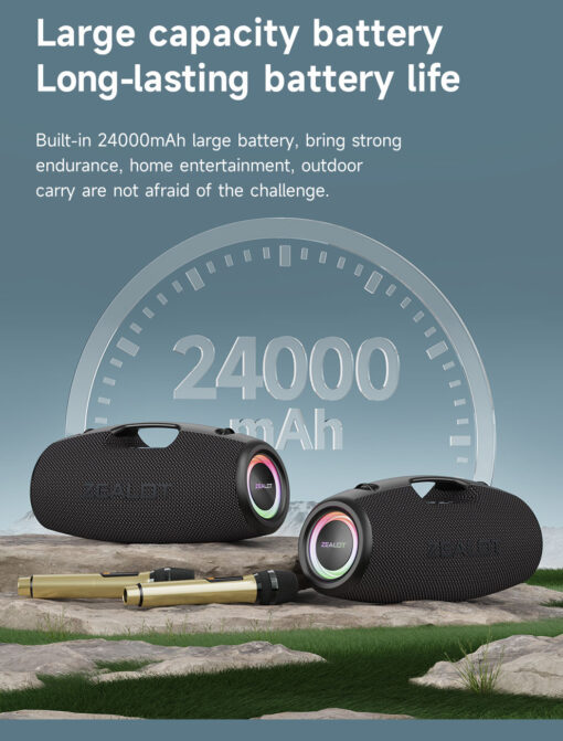 Zealot S78M Portable Bluetooth Speaker + Mic  🎤︎︎ - Image 8