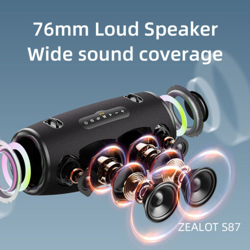 Zealot S87 Bluetooth Portable Speaker - Image 5