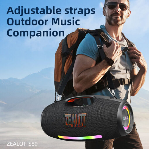 Zealot S89 250W Portable Bluetooth Speaker Subwoofer 48000mAh - Image 4