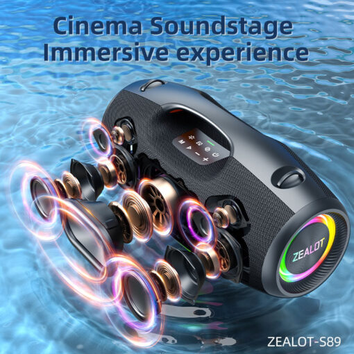 Zealot S89 250W Portable Bluetooth Speaker Subwoofer 48000mAh - Image 8