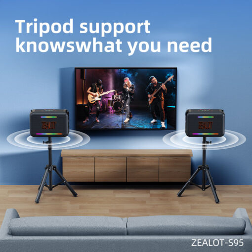 Zealot S95 120W High Subwoofer Speaker & 24000mAh Battery - Image 2
