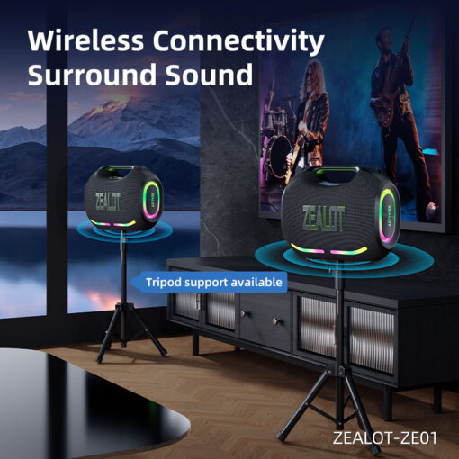 Zealot ZE01 120W Portable Bluetooth Speaker - Image 3