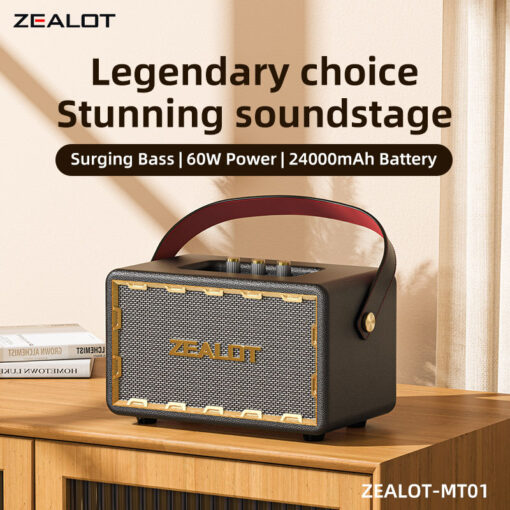 Zealot MT01 60Watts PortableBluetooth Speaker - Image 3