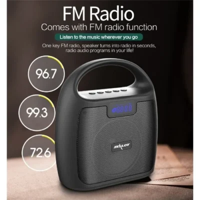 Zealot S42 Portable Bluetooth Speakers With Fm Radio