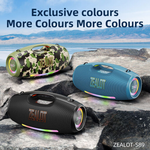 Zealot S89 250W Portable Bluetooth Speaker Subwoofer 48000mAh - Image 3