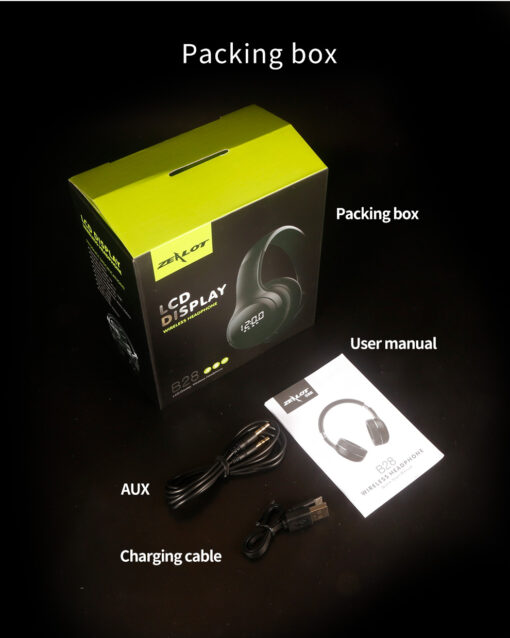 Zealot B28 Wireless Headphone With LCD Display - Image 8