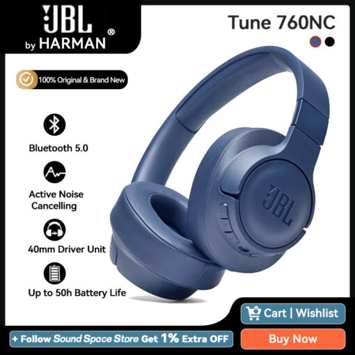 JBL Tune 760NC Active Noise Cancellation Headphones - Image 7