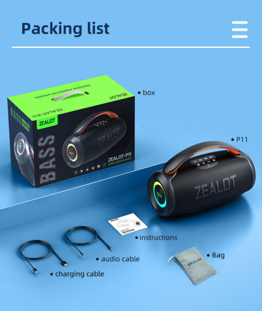 Zealot P11 50W Bluetooth Speaker
