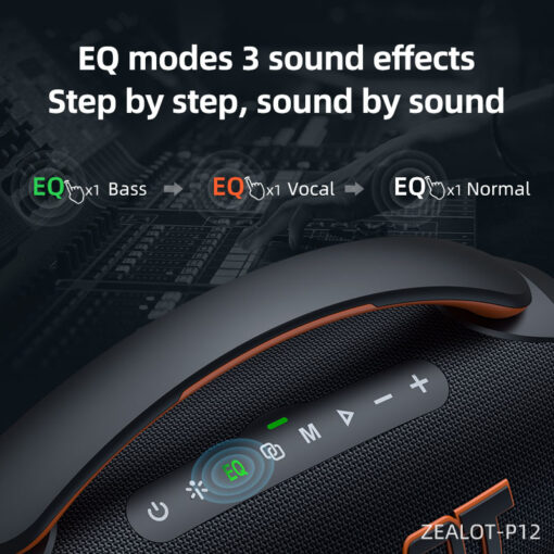 Zealot P12 60W Bluetooth Speaker - Image 9