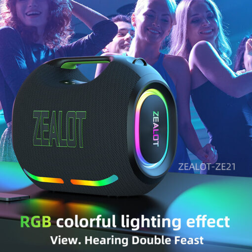 Zealot ZE21 250W Portable Bluetooth Speaker Subwoofer 48000mAh - Image 7