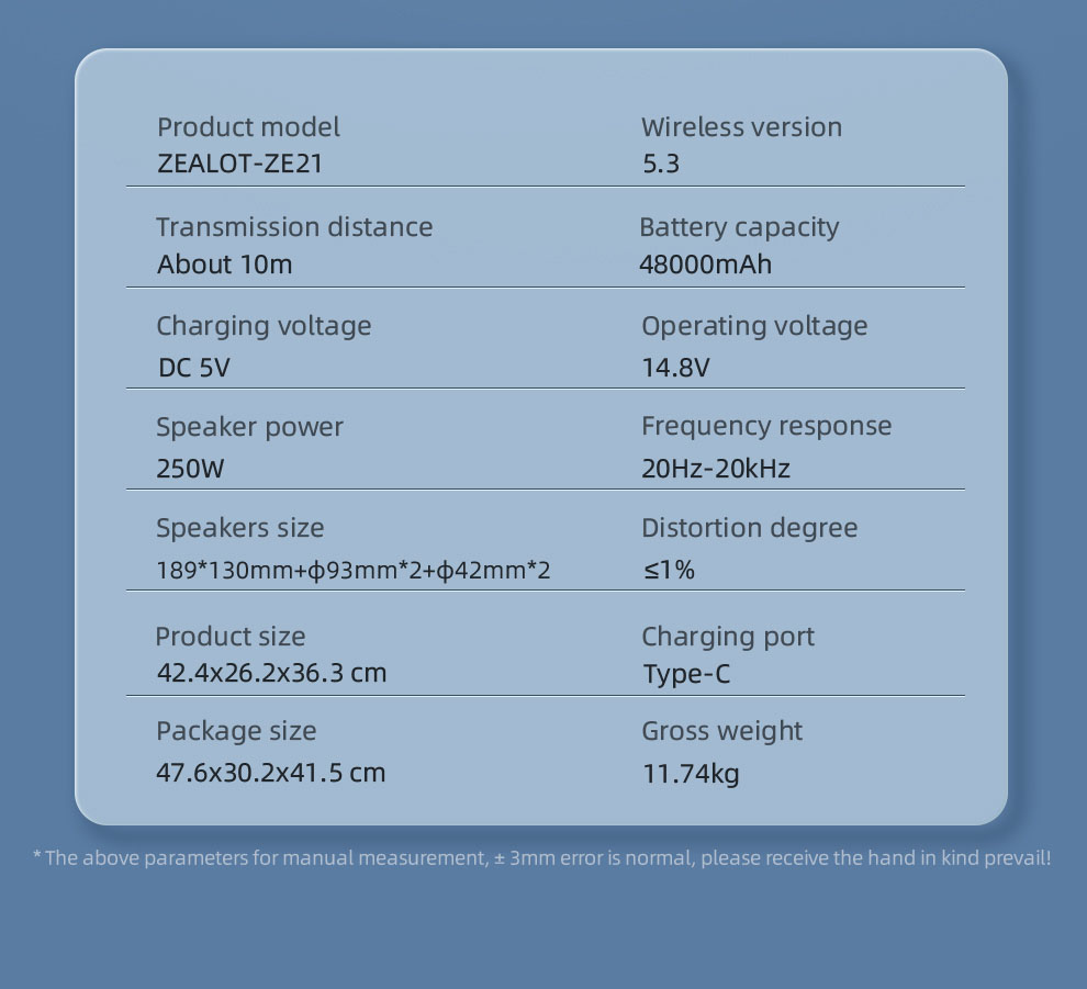 ZE21M Bluetooth Speaker with Microphone - Image 11