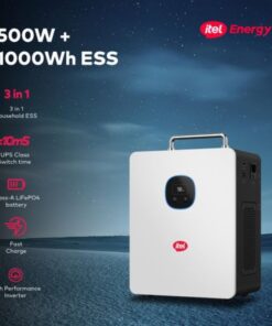 Itel Power Tank 500W Solar Generator With 1000Wh LiFePO₄ Battery