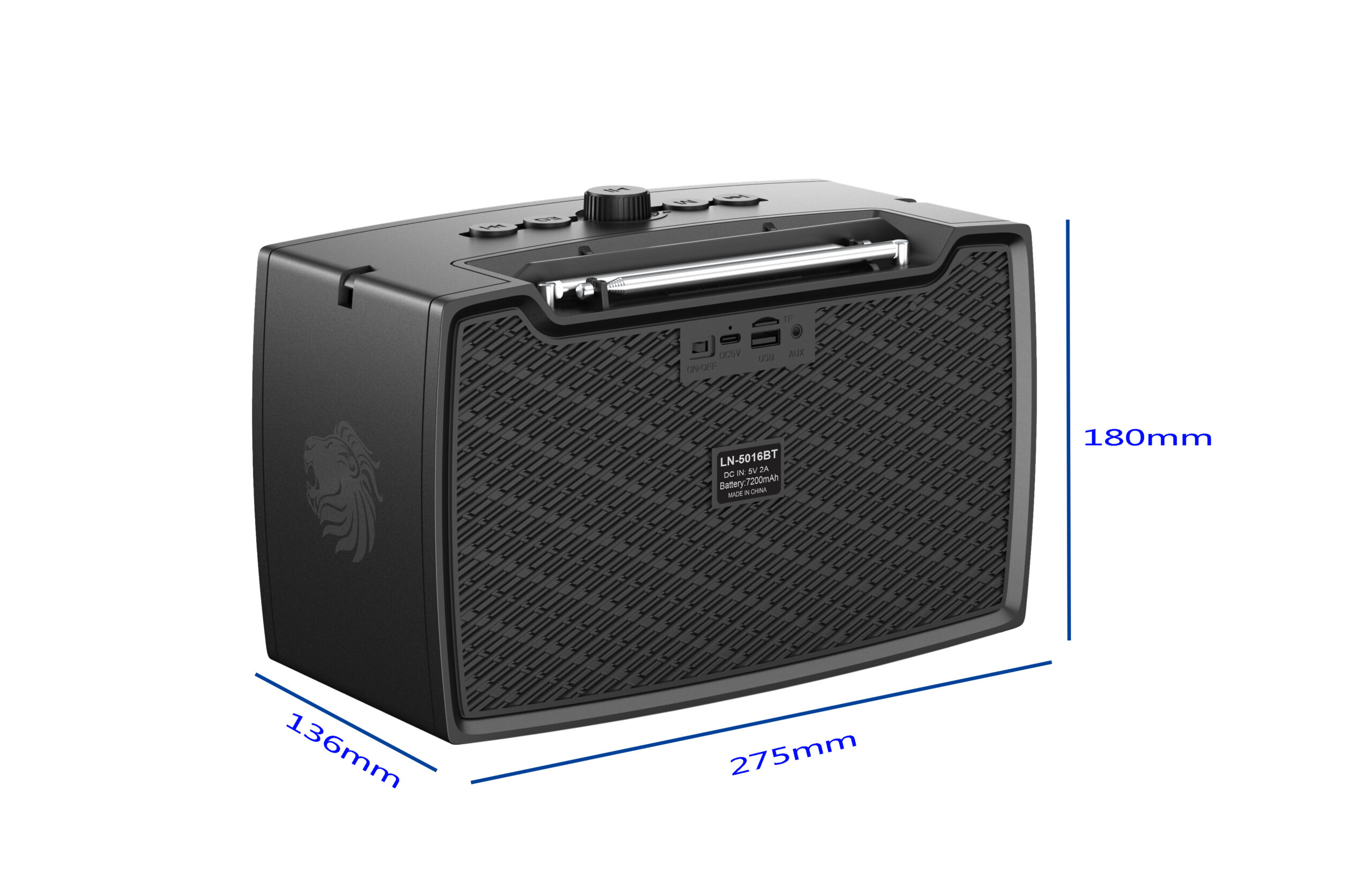 BoomBest LN-5016BT Portable Wireless Bluetooth Speaker - Image 4