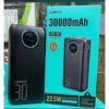 LINKCO LINKO 30000mAh Digital 22.5W Fast-Charging Power Bank with LED Light & Built-in USB Cable