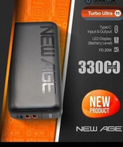 New Age Turbo Ultra 11 33,000mAh Digital 20W PD Power Bank