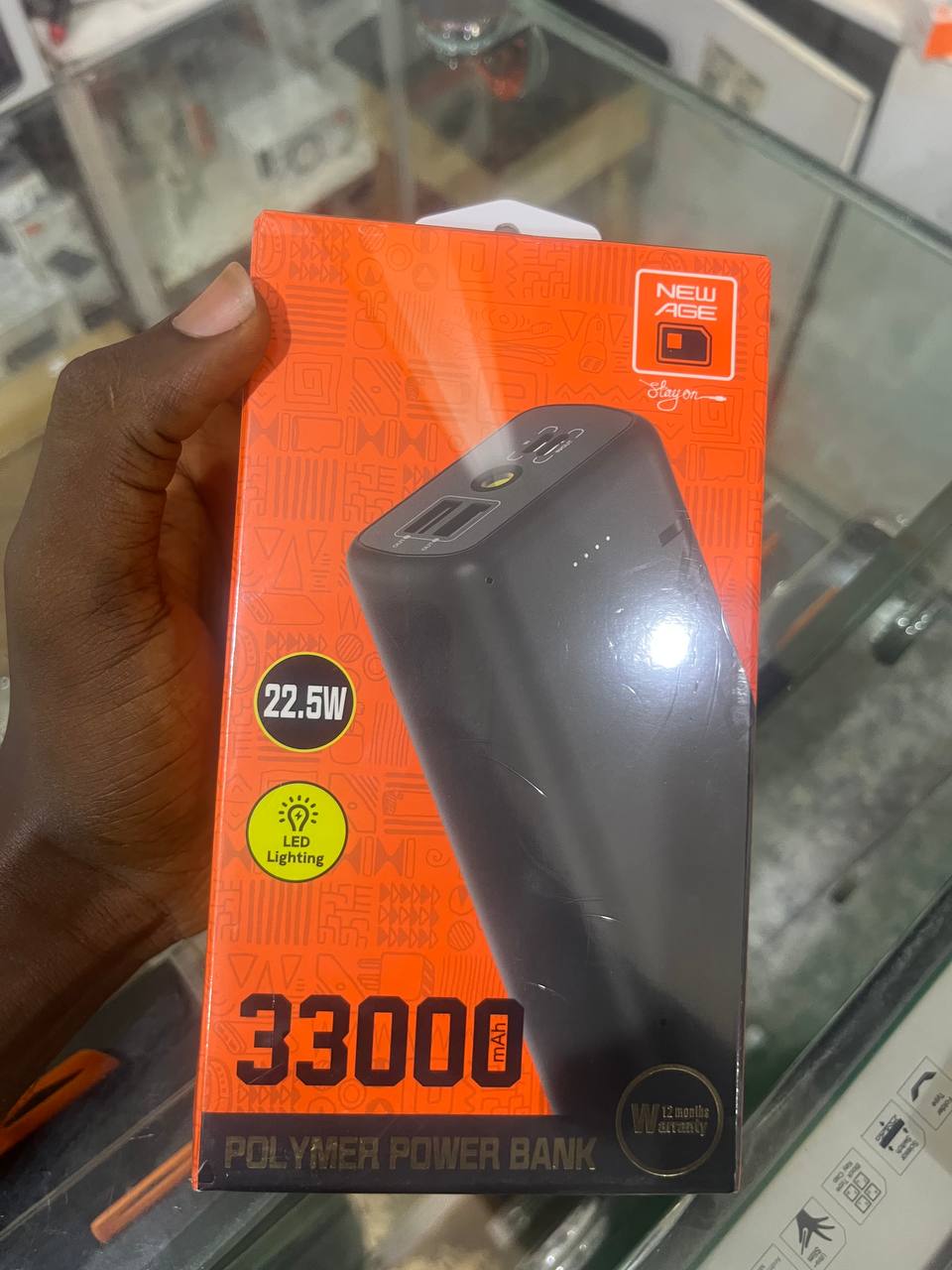 New Age 33000mAh Manual Powerbank With Led Light. - Image 5